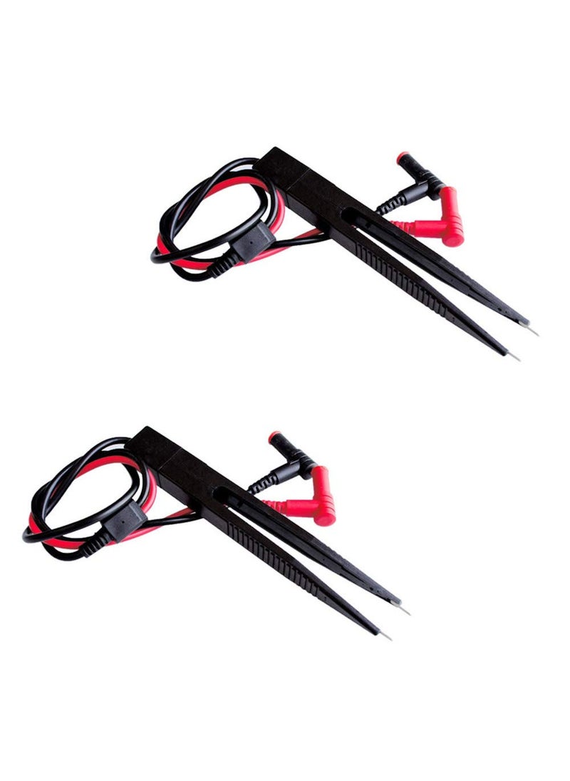 Comidox Comidox 2PCS SMD LCR Chip Test Clip Capacitance Inductor Resistance Test Clip Meter Lead Probe Multimeter Tweezer  - Image 1