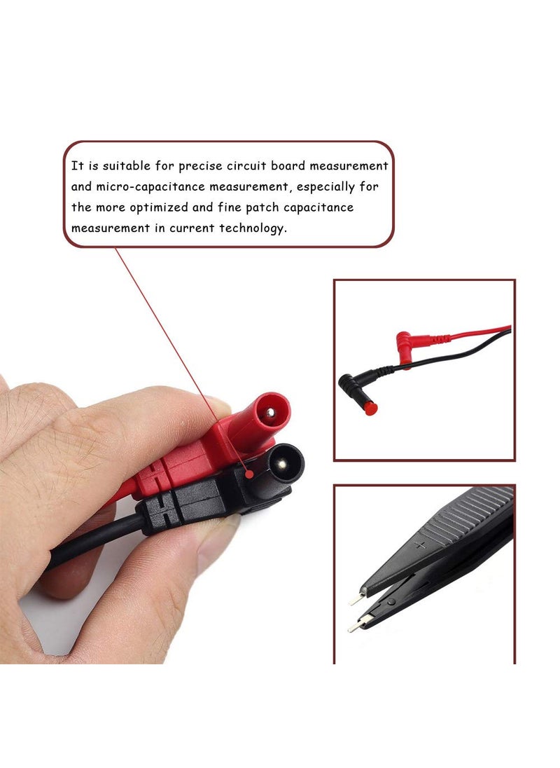 Comidox Comidox 2PCS SMD LCR Chip Test Clip Capacitance Inductor Resistance Test Clip Meter Lead Probe Multimeter Tweezer  - Image 3