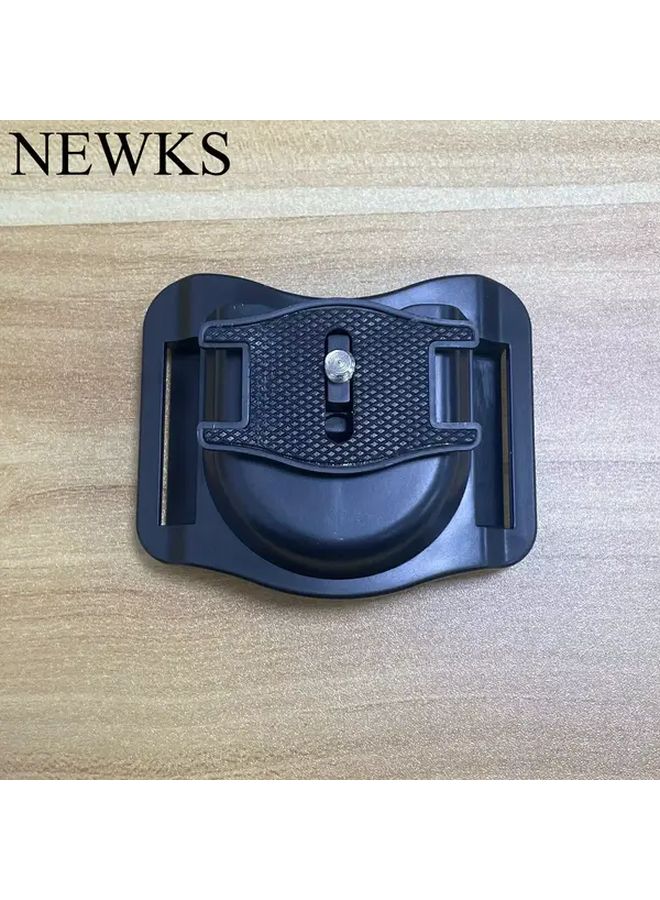 حزام الكاميرا الأسود السريع الفك مع مشبك ABS لكاميرات DSLR وملحقات الهاتف - Image 2