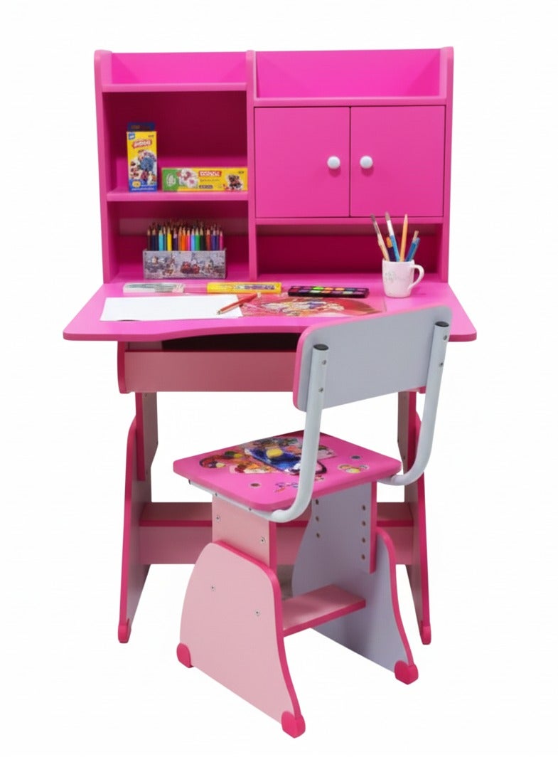 ترف كوم طاولة دراسة متعددة الوظائف وكرسي - Image 1