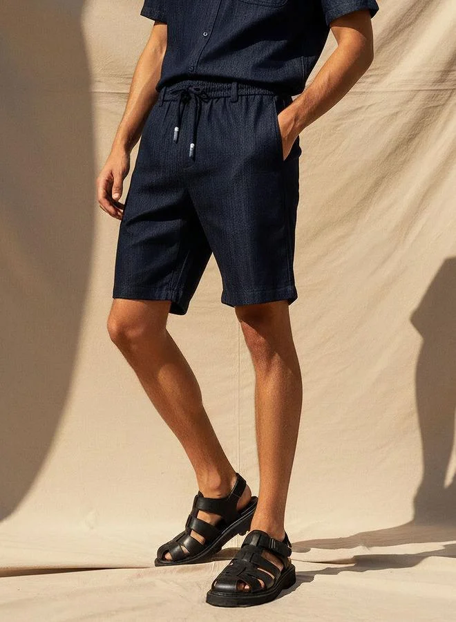 Lee Cooper Men Denim Shorts Cotton