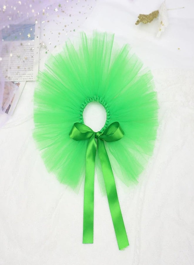 balacoo St Patricks Day Dog Costumes Green Dog Tutu Skirt Irish Day Pet Skirt Festive Mesh Tutu for Party Pet Garment (Green) - Image 2