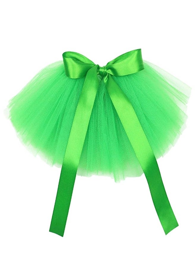 balacoo St Patricks Day Dog Costumes Green Dog Tutu Skirt Irish Day Pet Skirt Festive Mesh Tutu for Party Pet Garment (Green) - Image 1