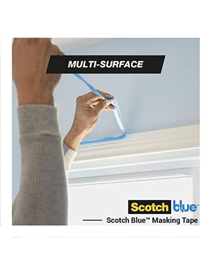 Scotch  Blue Premium Masking Tape 24Mm X 41M Blue Color Masking And Protection High Adhesion Multi Surface For Walls Ceiling Metal Wood Easy To Remove With No Residue 3 Rolls Pack  - Image 4