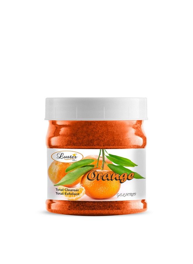 LUSTER Orange Face & Body Gel Scrub; Made With Orange Extracts; Extra Cleansing Formula; Face & Body Gel Scrub For Women & Men; Paraben & Sulfate Free 500 Ml - Image 3