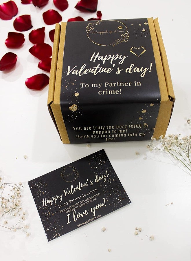 Wrapped up Love Valentines Day Mini Scented Candles Gift Box - (Pack of 2) (Black) v1 - Valentines Day Gift - Image 2