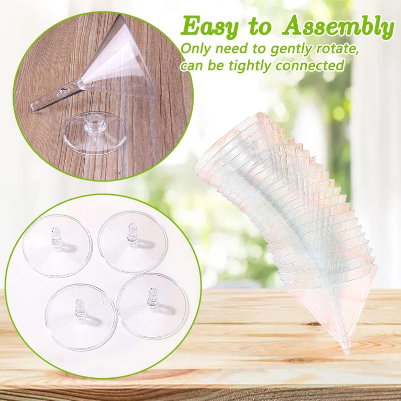100 Pack Clear Plastic Martini Glasses 2oz Disposable Cocktail Glasses Mini Dessert Cups Shooter Shot Glasses for Parties Wedding Events, Cocktails Parties - Image 4
