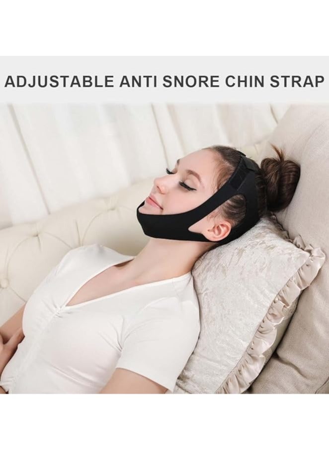 general Anti-snoring chin strap-2 PCS anti-snoring breathable chin strap, neoprene anti-snoring chin strap to fight apnea, unisex - Image 3