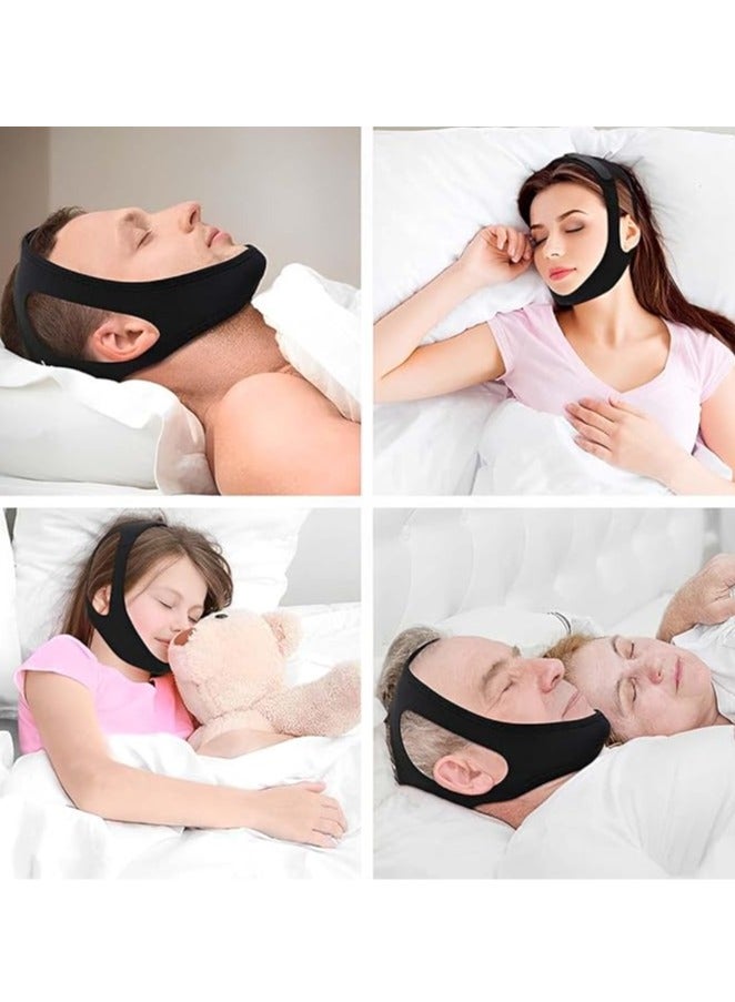general Anti-snoring chin strap-2 PCS anti-snoring breathable chin strap, neoprene anti-snoring chin strap to fight apnea, unisex - Image 5
