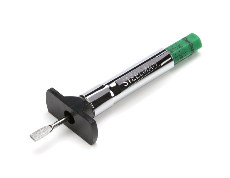 Steelman Color Coded Tread Depth Gauge, Quickly Identifies Amount of Tread on Tires, Reads in MM and 32nds - Image 1