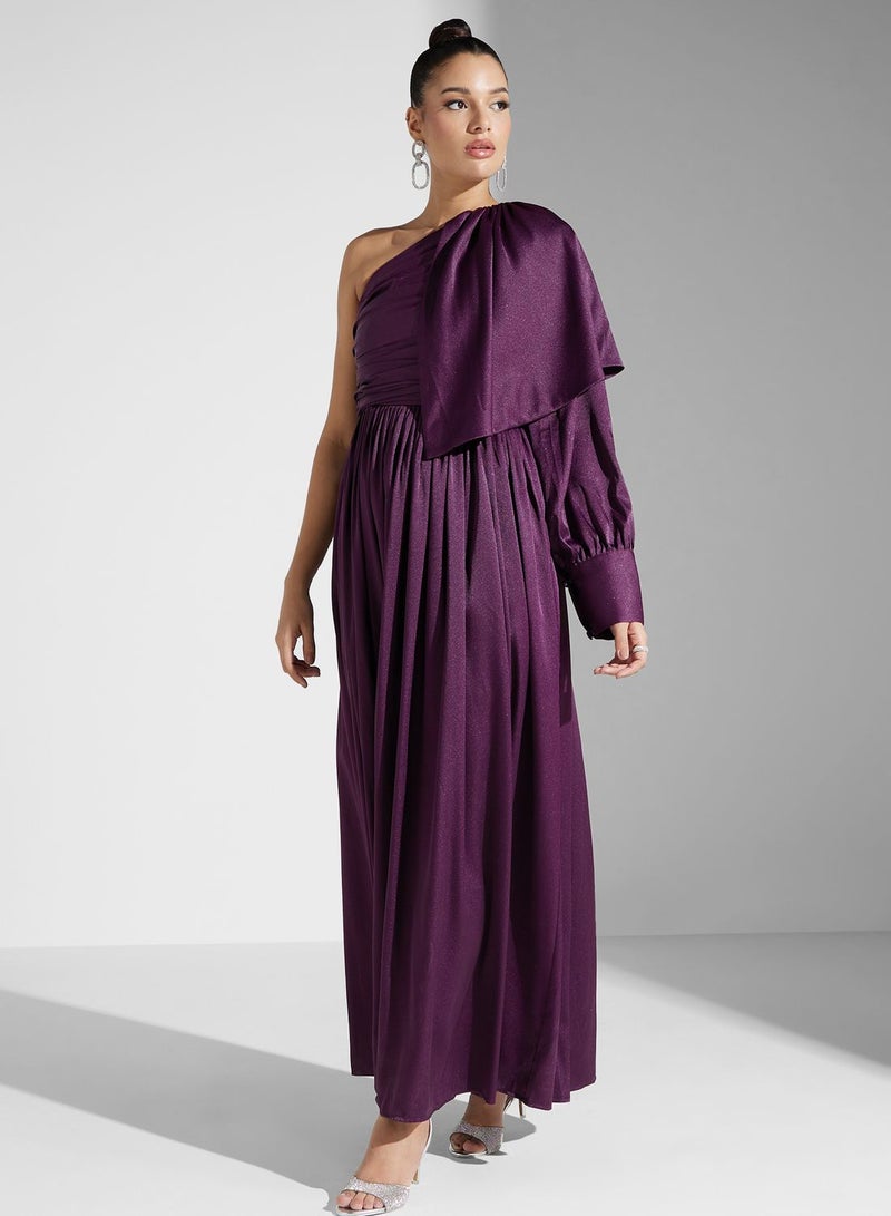 Iyra One-Shoulder Evening Dress - Image 4