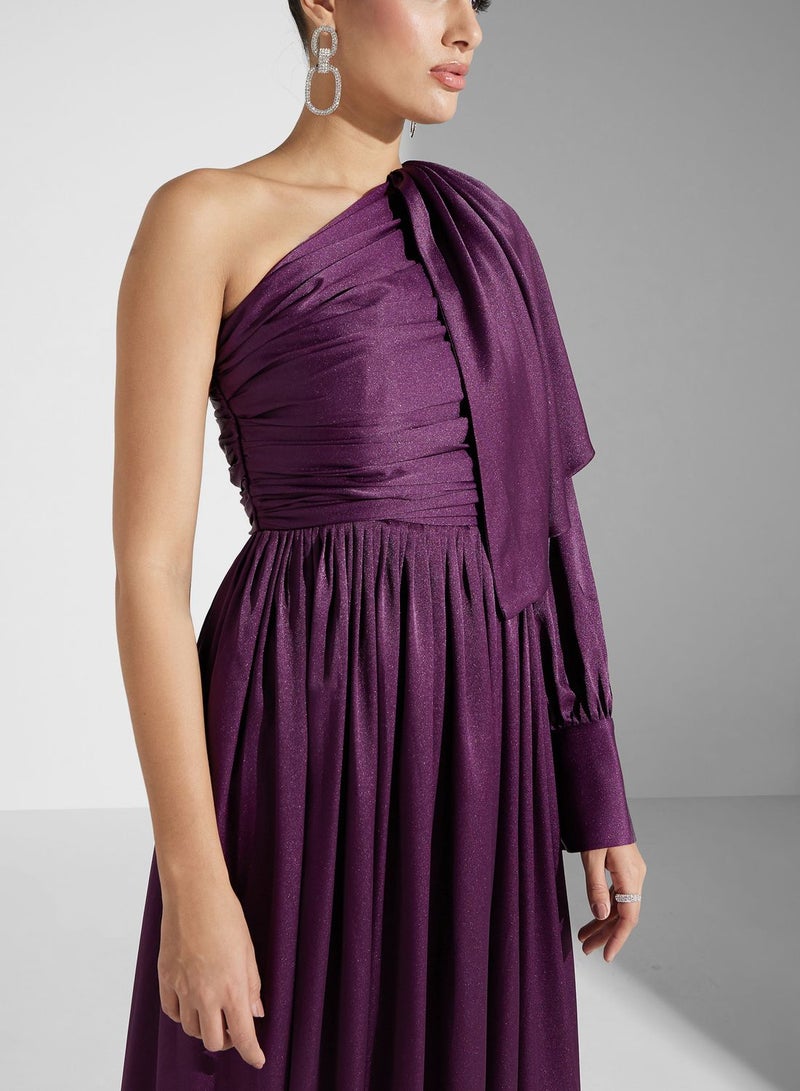 Iyra One-Shoulder Evening Dress - Image 3