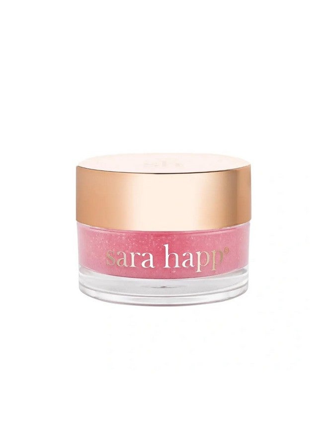 Sara Happ The Lip Scrub: Pink Grapefruit Sugar Scrub for Dry Lips - Gently Exfoliate, Polish, and Revitalize Lips with Vitamin E and Jojoba & Grape Oils, Vegan, 0.5 oz. - Image 1