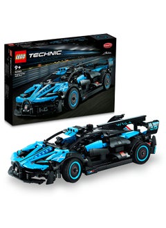 Technic Bugatti Bolide Agile Blue Building Toy Set; A Buildable Model Gift For Kids Aged 9+ Who Love Racing Car Toys (905 Pieces) 42162