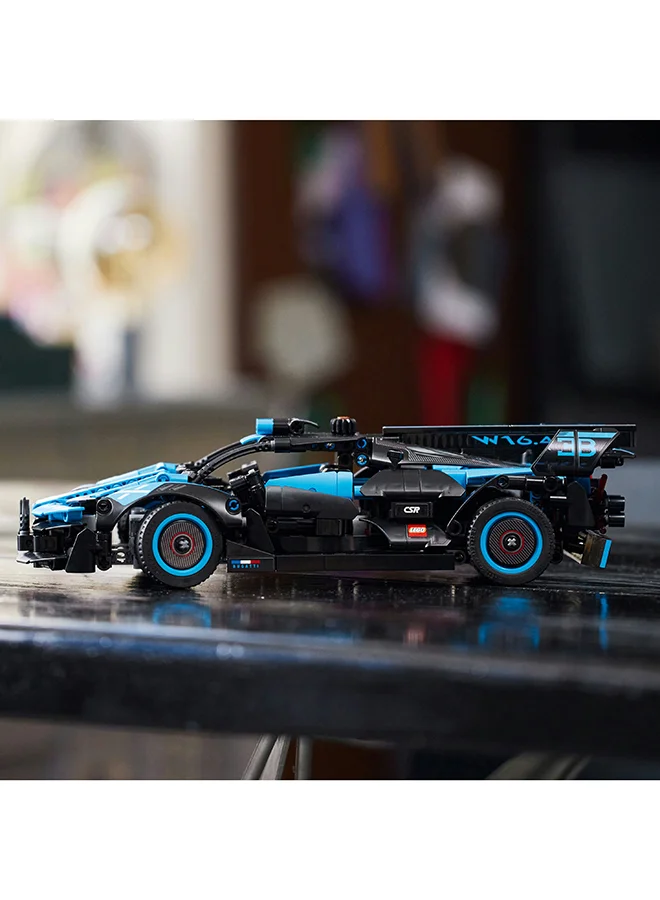 LEGO Technic Bugatti Bolide Agile Blue Building Toy Set; A Buildable Model Gift For Kids Aged 9+ Who Love Racing Car Toys (905 Pieces) 42162