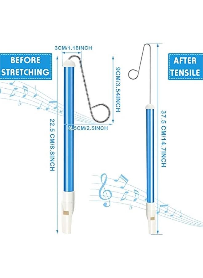 OCTOBER 6 Pcs Slide Whistle for Kids Slide Whistles for Adults Instrument Toy Musical Parent Child Games Educational Games Birthday Gifts Party Favors Supplies, Blue Yellow Purple - Image 2