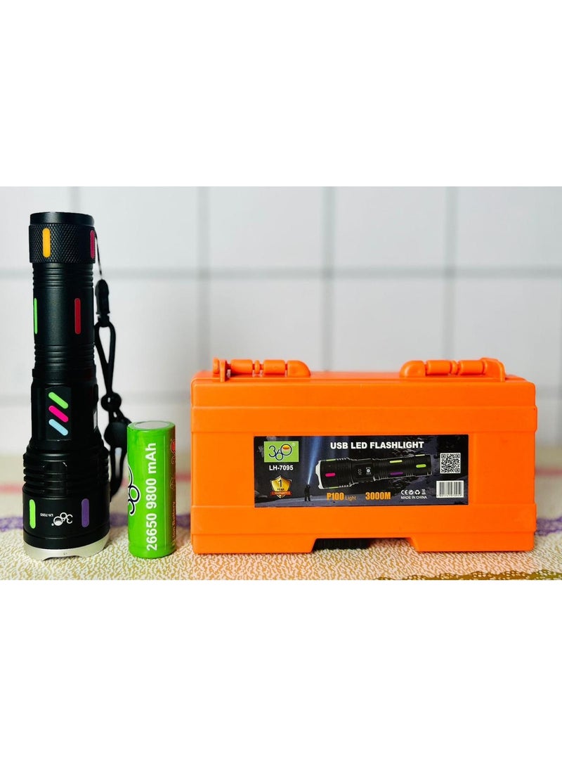 360 High Brightness 360 Flashlight Is Perfect For Hunting Trips And Outings