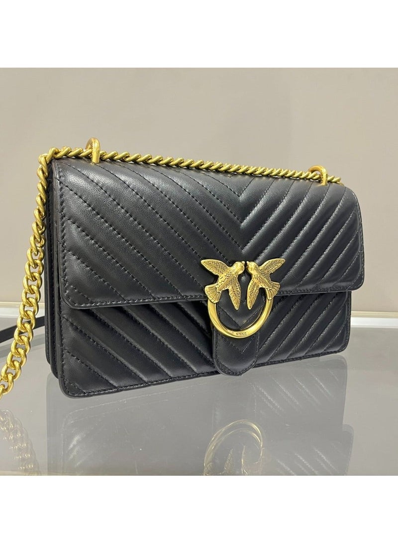 Pinko Chain Solid Color Crossbody Shoulder Bag 27*18*7cm - Image 2