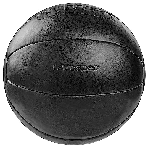 Retrospec Core Weighted Medicine Ball 4, 6, 8, 10, 12, 14, 16, 20, 25, 30 lbs, Soft Touch Vegan Leather with Sturdy Grip for Strength Training, Recovery, Balance Exercises and Other Full-Body Workouts - Image 1
