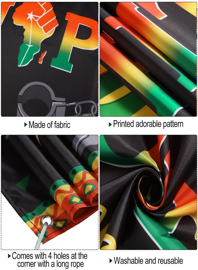 Breling 36 Pieces Happy Juneteenth Decoration Large Fabric June 19th Yard Sign Outdoor Patriotic Juneteenth Banner with Latex Balloons for African Afro American Juneteenth Holiday Party Supplies - Image 3