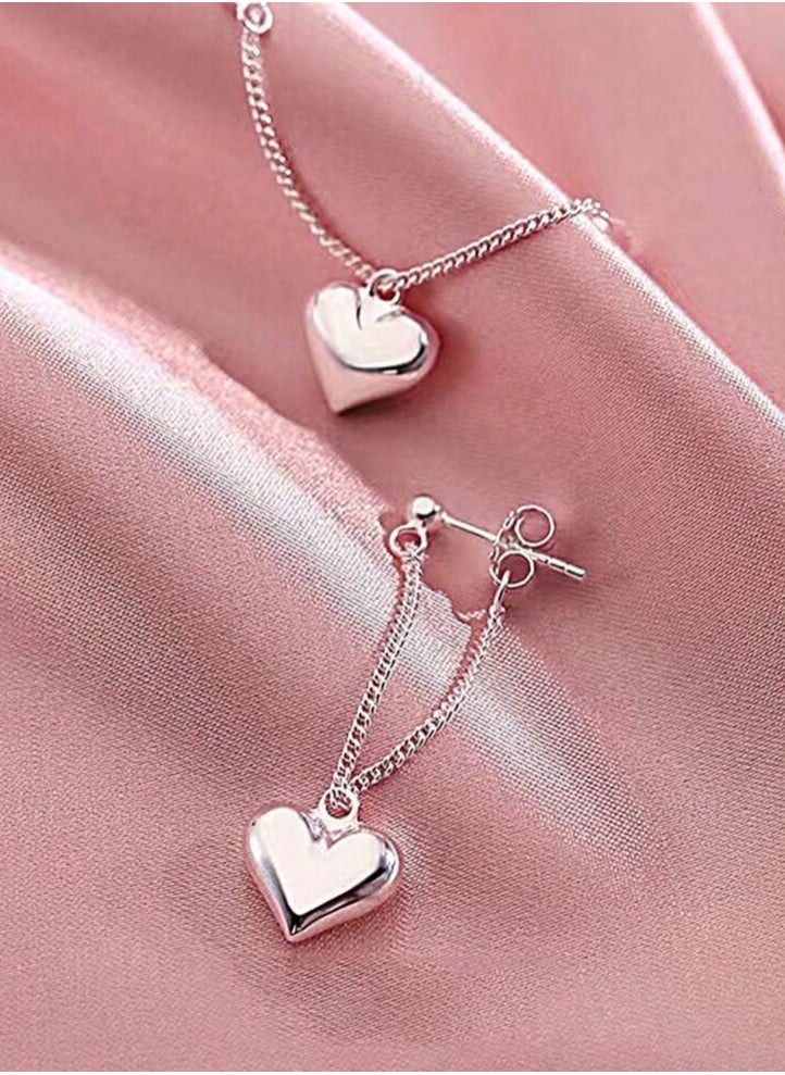Dangle Charms Stylish Silver Stainless Steel Earrings  - Image 2