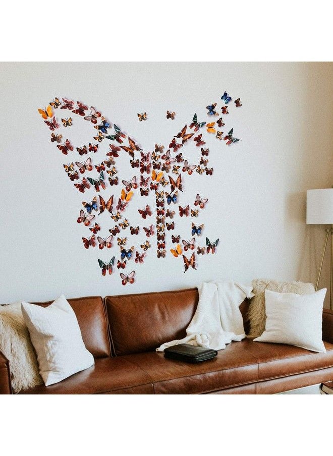 Amaonm ® 24Pcs 3D Vivid Special Manmade Lively Butterfly Art Diy Decor Wall Stickers Decals Nursery Decoration Bathroom Décor Office Décor 3D Wall Art 3D Crafts For Wall Art Kids Room Bedroom  - Image 5