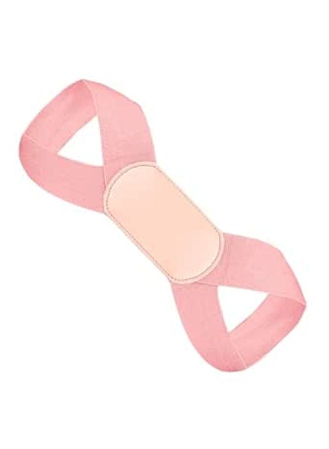 Adjustable Back Brace Posture Corrector For Adults Invisible Support Belt Pink Large Size - Image 1