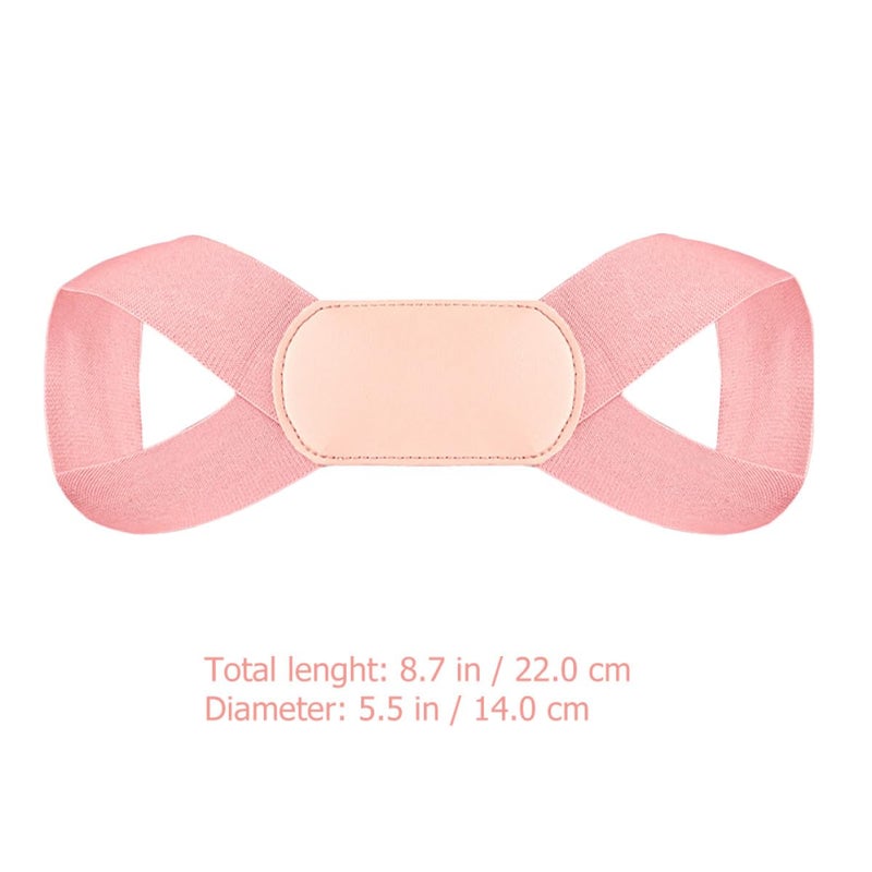 Adjustable Back Brace Posture Corrector For Adults Invisible Support Belt Pink Large Size - Image 5