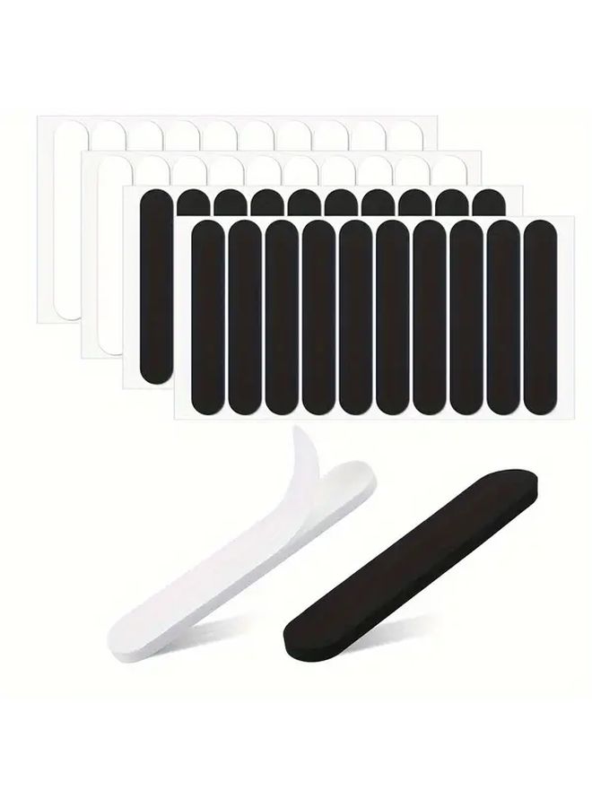 40 Pack Self Adhesive Hat Size Reducer Tape Non Slip EVA Foam Black White 110mm x 20mm - Image 3