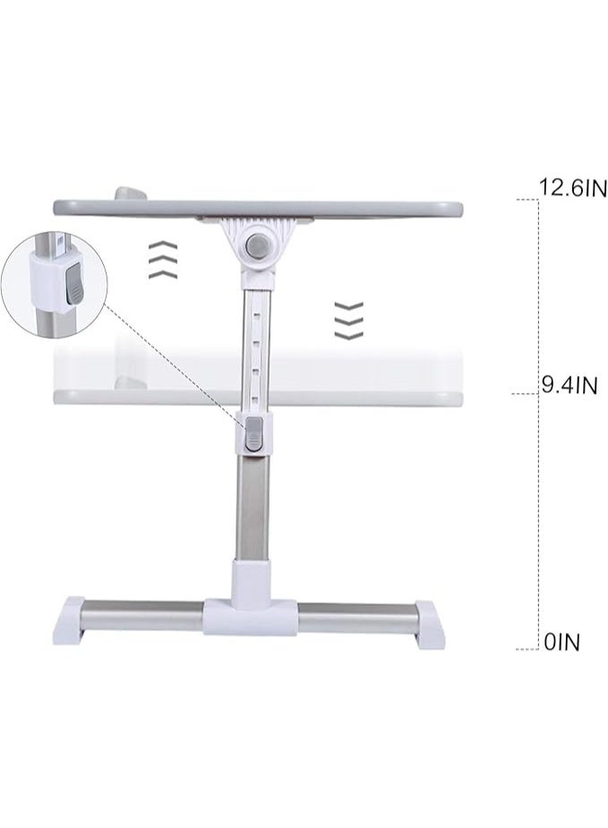 مكتب سرير قابل للتعديل للابتوب مع مروحة تبريد USB - حامل محمول وطاولة سرير للعمل، الكتابة، أو الأكل (متوسط 20.4x11.8 إنش) - Image 5