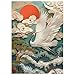 PPuzzling Vintage Crane Puzzles for Adults 1000 Pieces Colorful Bird Art Jigsaw Puzzles Challenging Flower Animal Puzzles as Wall Art Decor - Image 4