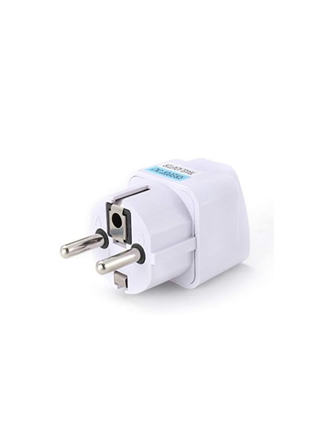 INFLUX - PACK OF 3 Type E/F 2-Pin Grounded Plug Adapter Multi Travel Adapter Suchko To Universal Power Adapter UK/US/AU to EU Converter - Image 1