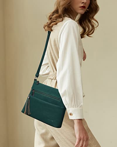MASINTOR Crossbody Bags for Women, Lightweight Medium Crossbody Purse, Soft Leather Women's Shoulder Handbags with Tassel for Shopping or Travel - Image 2