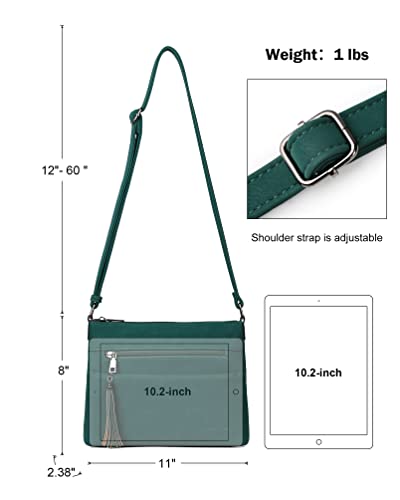 MASINTOR Crossbody Bags for Women, Lightweight Medium Crossbody Purse, Soft Leather Women's Shoulder Handbags with Tassel for Shopping or Travel - Image 4