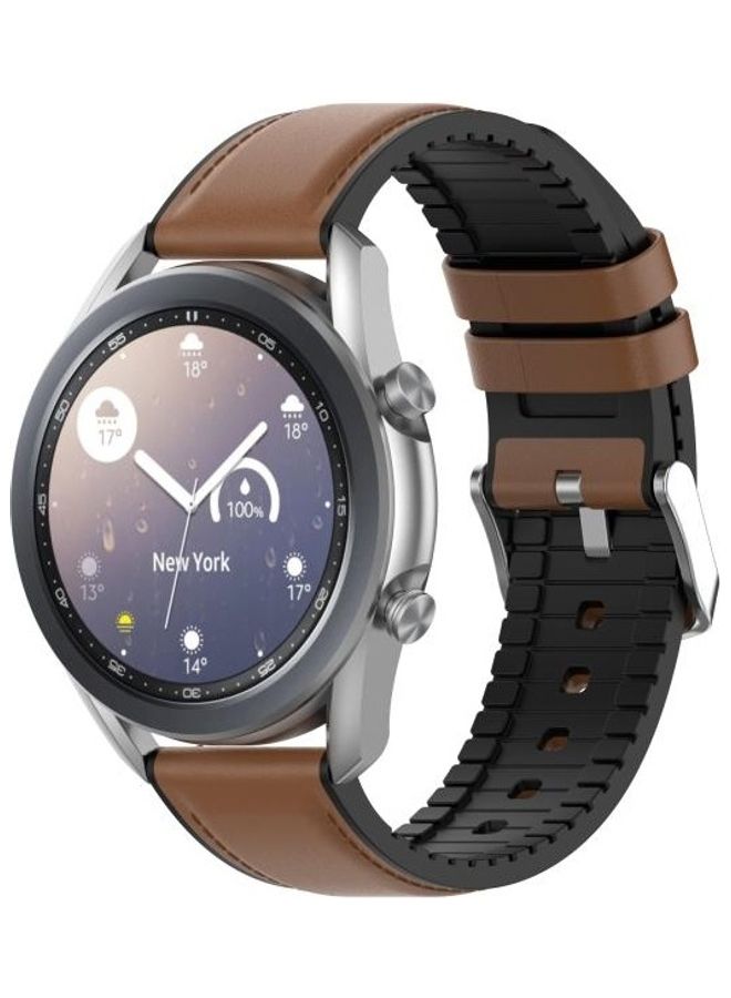 نيبمينينت سِوار بديل لساعة سامسونج جالاكسي 3 مقاس 45/ 22 مم بني - Image 3