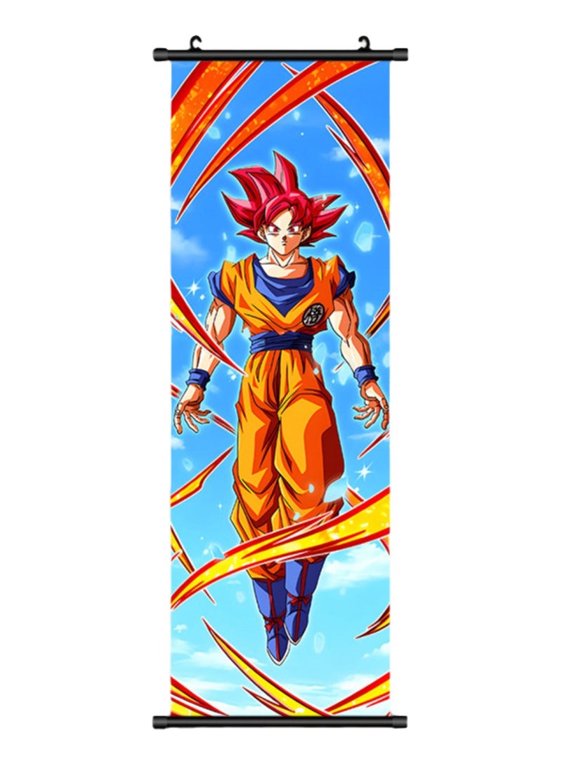 Japanese Anime Character Goku Series Hanging Scroll Painting Bedroom Mural Home Decoration Painting Comic Exhibition Poster (LZ-3) - Image 1