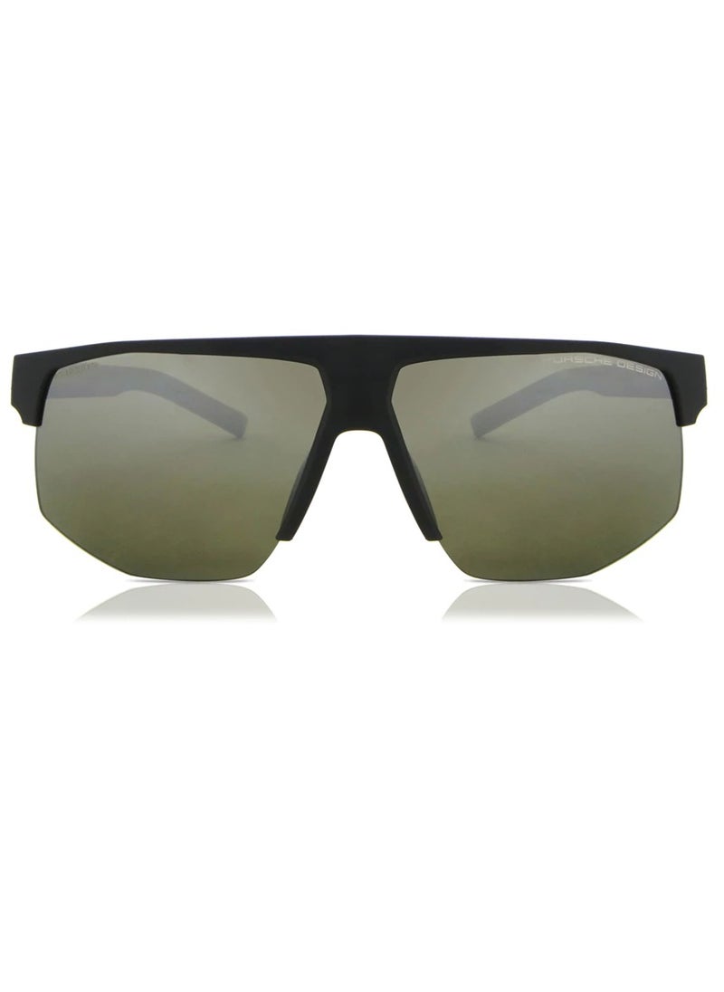 Porsche - Porsche P8915 A Men's Semi-Rimless Square Sunglasses - Lens Size: 69 Mm - Image 1