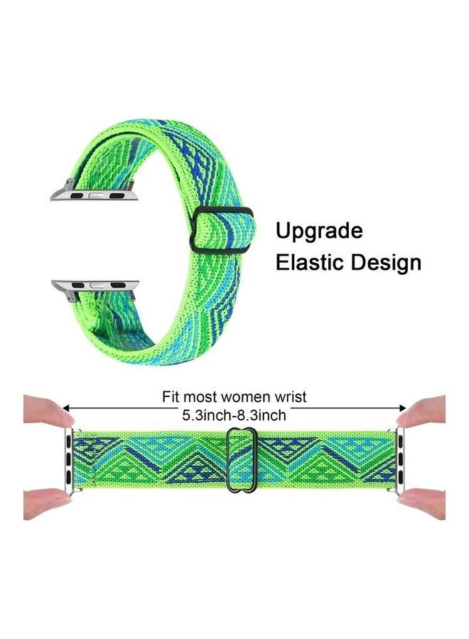 نيبمينينت سوار مطاطي لساعة أبل ووتش سيريس 7 مقاس 41 مم، وسيريس 6/SE /5 /4 40 3 /2 /1 38 مم متعدد الألوان - Image 3