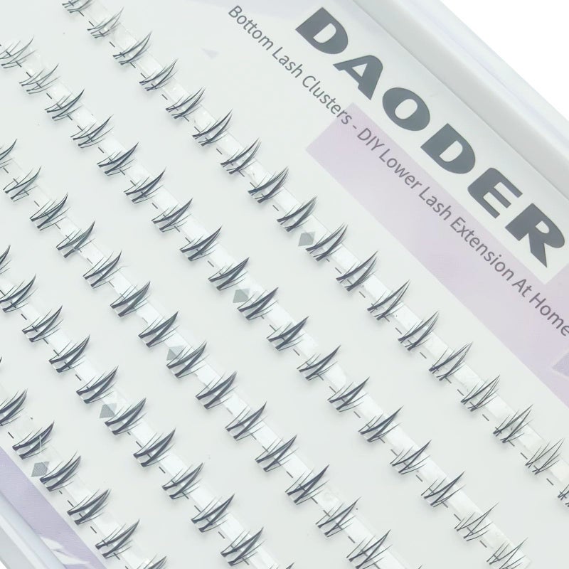 DAODER Bottom Lash Clusters DIY Eyelash Extensions - DAODER 90pcs Wispy Natural Look Clear Band Lashes for Bottom Eyelashes 6mm - Image 5