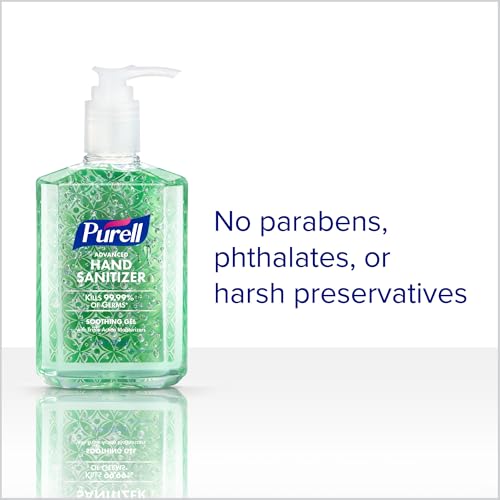 Purell جل مطهر اليدين المتقدم من PURELL، برائحة منعشة، زجاجة مضخة سعة 8 أونصات سائلة (عبوة من 4) - Image 3