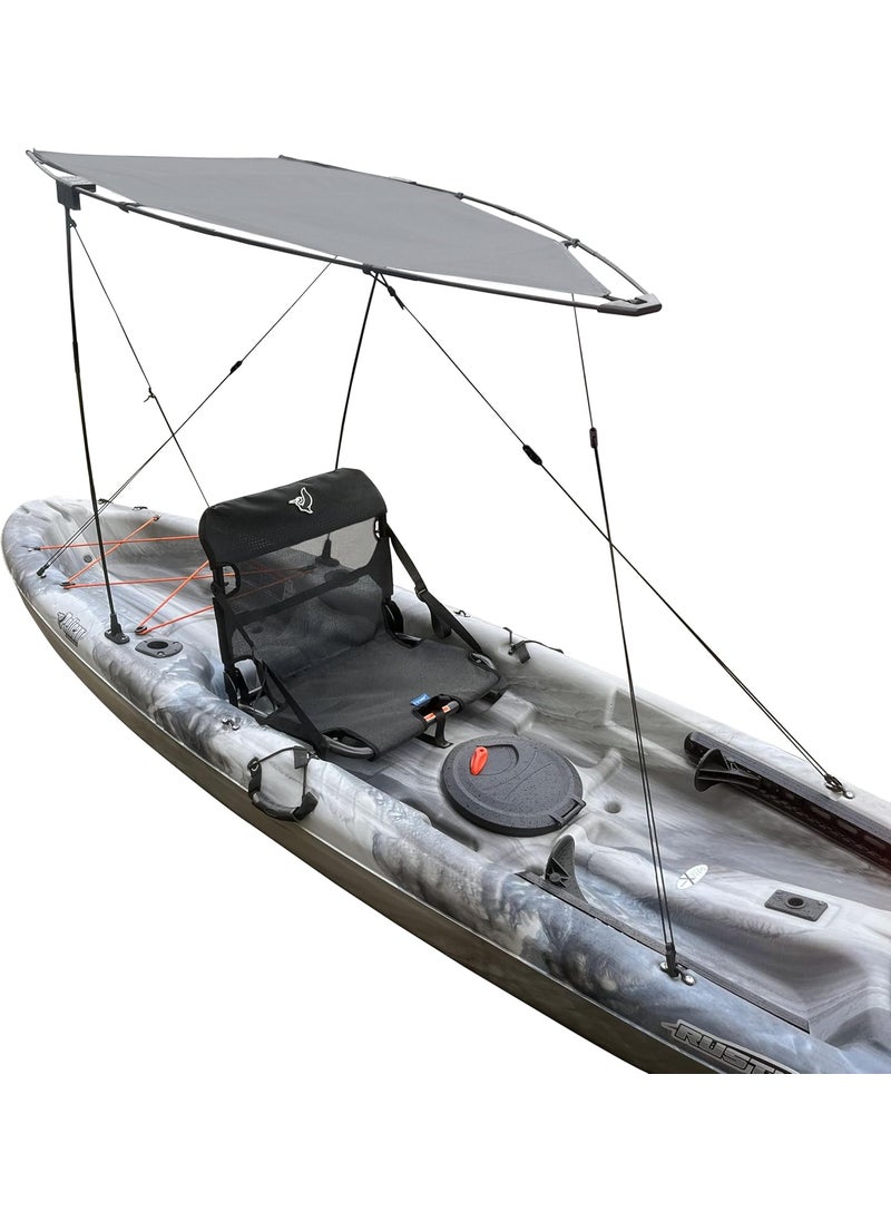 Pelican Pelican Kayak Canopy  Water Resistant  UPF 20 Sun Protection  Fits on Most Kayaks  Grey  - Image 1