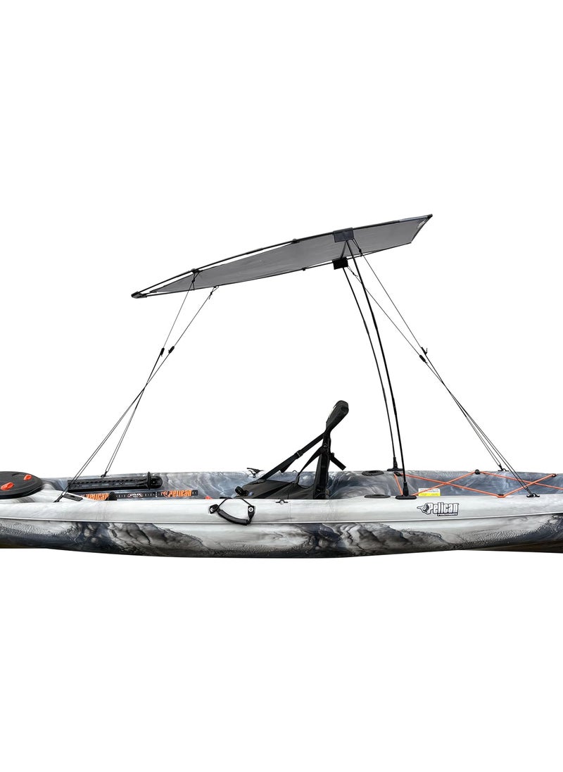 Pelican Pelican Kayak Canopy  Water Resistant  UPF 20 Sun Protection  Fits on Most Kayaks  Grey  - Image 5
