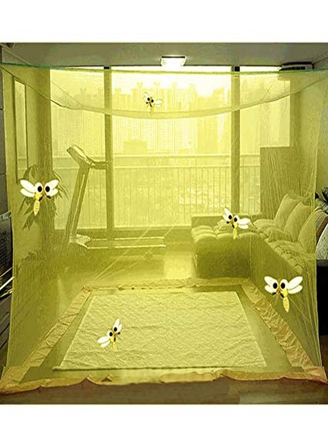 ANS Mosquito Net hdpe Plain Without Border Heavy Quality (Ivory (Light Yellow), 6.5 x 6.5 ft Double Bed King Size) - Image 2