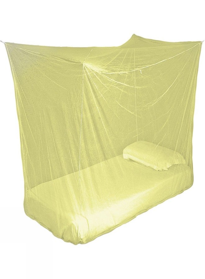 ANS Mosquito Net hdpe Plain Without Border Heavy Quality (Ivory (Light Yellow), 6.5 x 6.5 ft Double Bed King Size) - Image 1