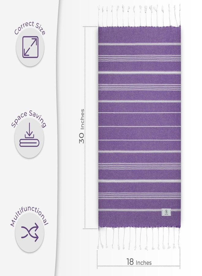 Ossano Bathroom Hand Towels - Decorative and Quick Dry Towels for Kitchen and Bathroom - Versatile - Tea, Dish, Drying, Cleaning, Guest, Face, Bath Towels (30"x18") (Set of 2) - Lilac - Image 4