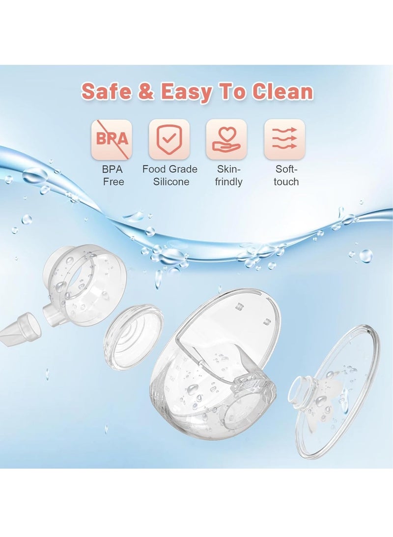 Breast Pump Hands Free Wearable: - Portable Electric Pumpables Wireless, Automatic Handsfree Breastpump 24mm Cordless, Handless Single Breastfeeding Pump, Hidden & Large Capacity 1 Pack - Image 5