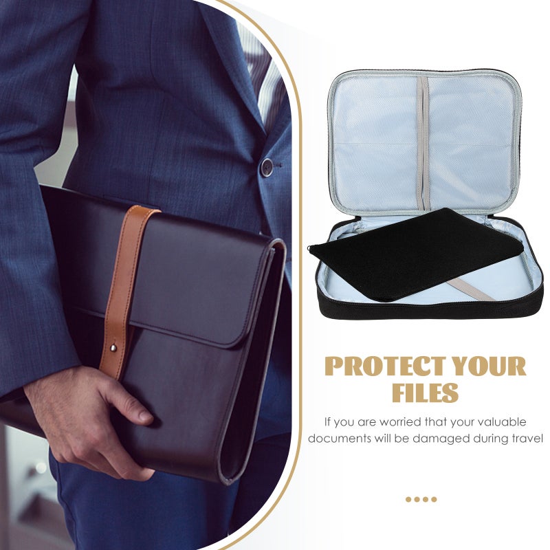 File Organizer Bag, Secure Multi-layer Document Storage with Lock for Home Office - Image 4