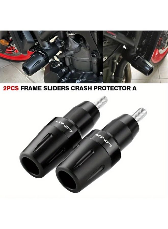 Blue Motorcycle Frame Sliders Crash Protectors For Yamaha MT07 FZ07 2014 2025 - Image 2