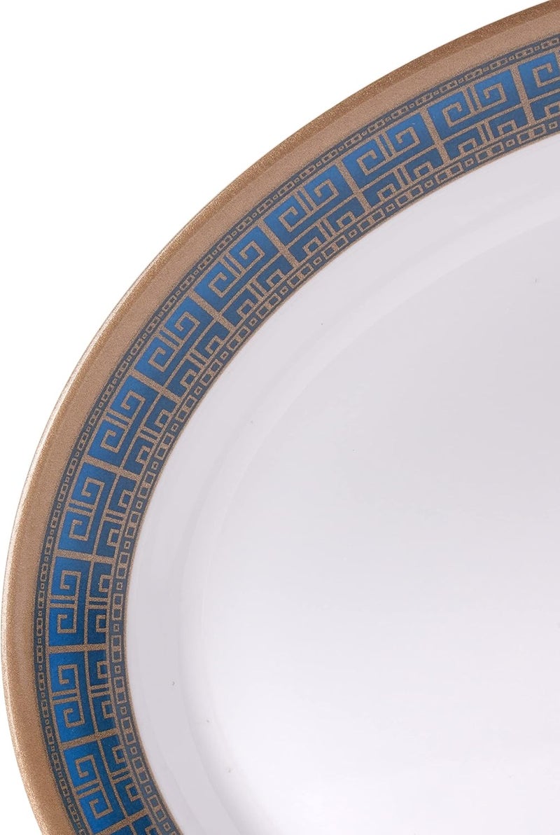 MODA CUCINA Melamine Oval Serving Platter Large Majestic Blue 36Cm Esma Approved, Mchp-3035-Mb - Image 4