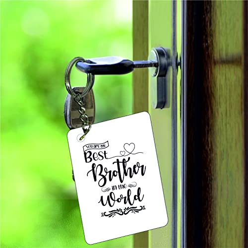 PICRAZEE "Best Brother In The World" Gift For Brother On Birthday | Raksha Bandhan (1 Pcceramic Coffee Mugwith Wooden Key Ring) (Best Brother In The World), 330 Ml - Image 3